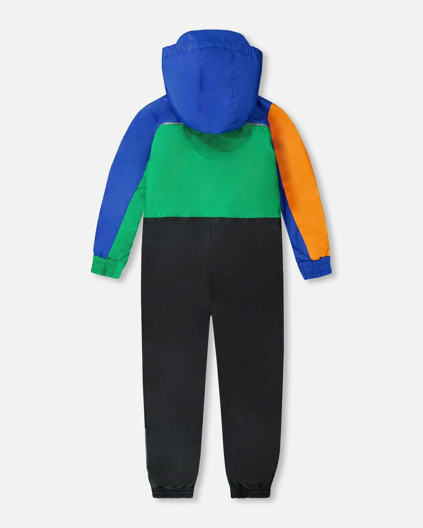 Kids Mid-Season One-Piece Outerwear Royal Blue Colorblock