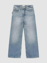 Zeke Wide Leg Jeans | Aged Mid