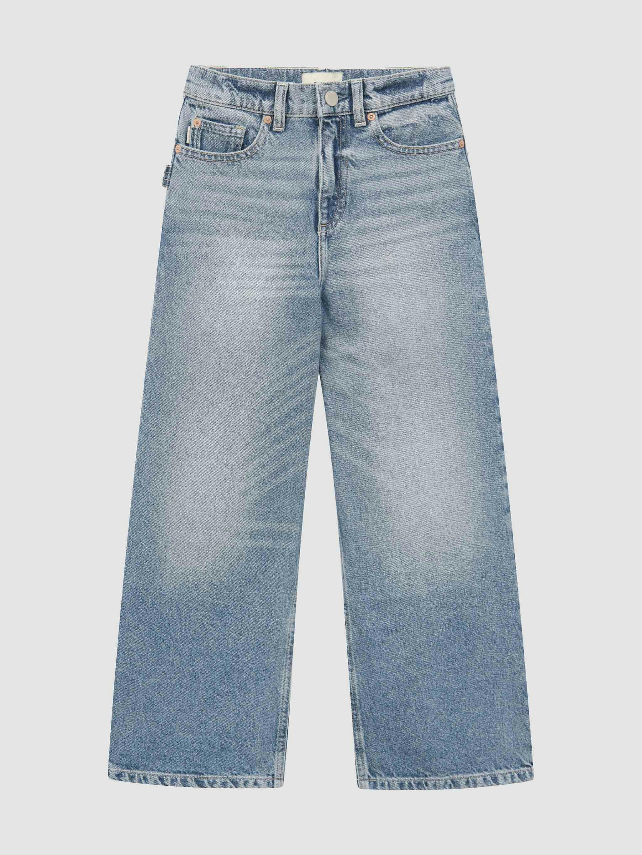 Zeke Wide Leg Jeans | Aged Mid
