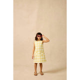 Jumper Dress in Daisy Plaid
