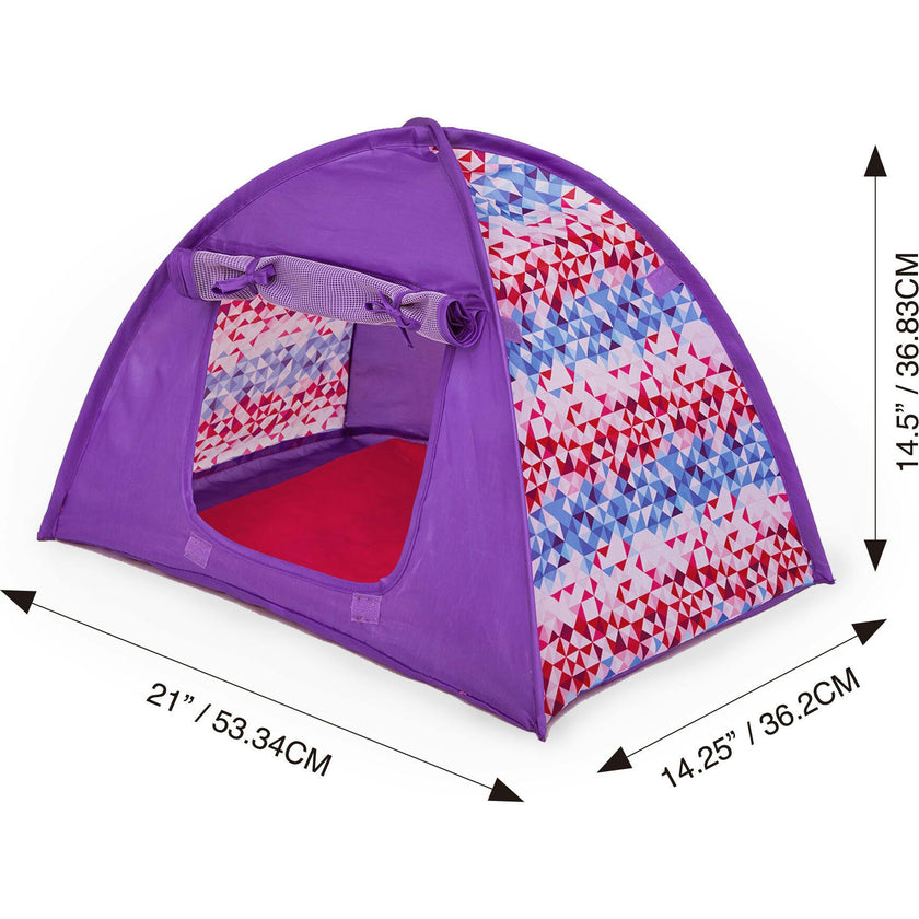Sophia's Camping Tent and Sleeping Bag Playset for 18' Dolls, Multi