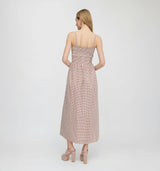 The Larissa Nap Dress - Cognac Gingham