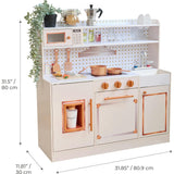 Teamson Kids Little Chef St. Louis Wooden Play Kitchen With 15 Accessories