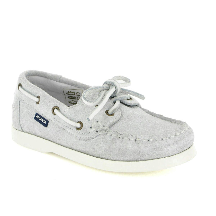 Suede Boat Shoes, Natural
