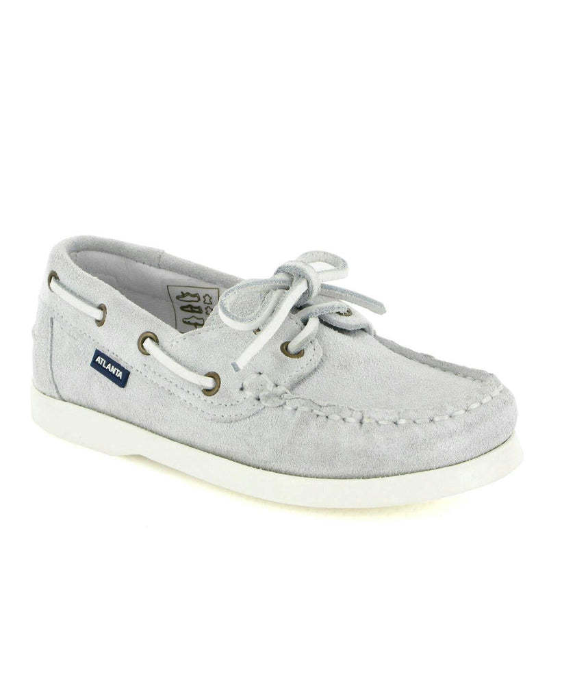 Suede Boat Shoes, Natural