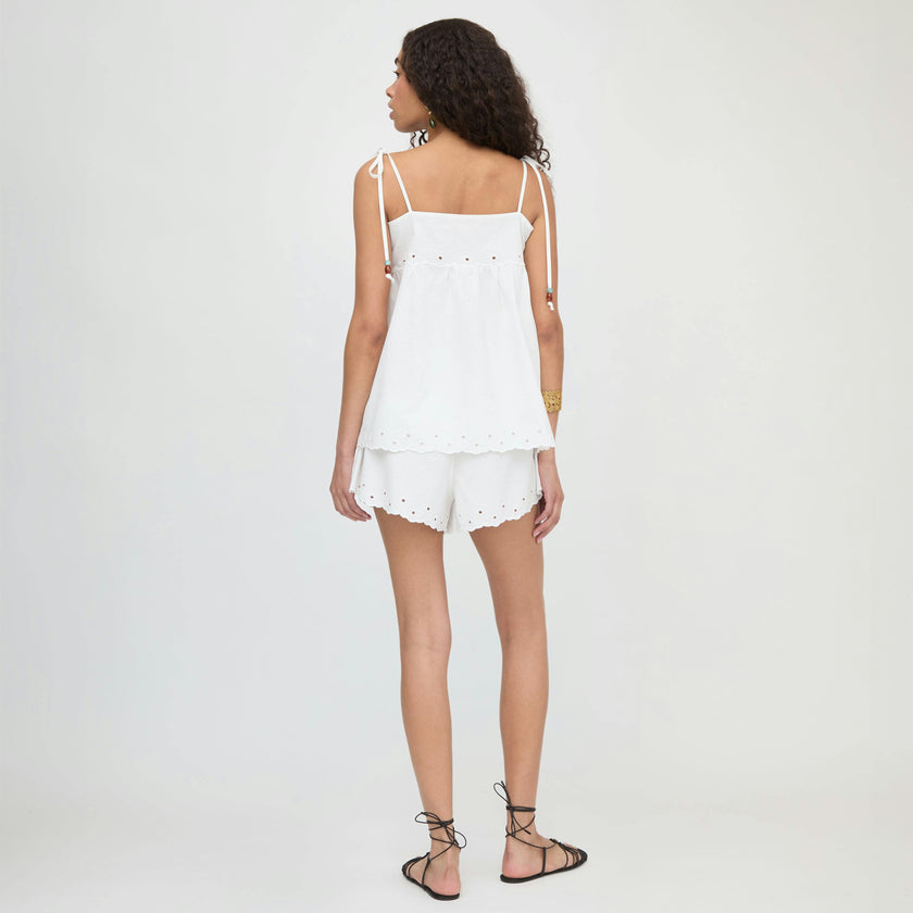 The Jessie Short - White Linen