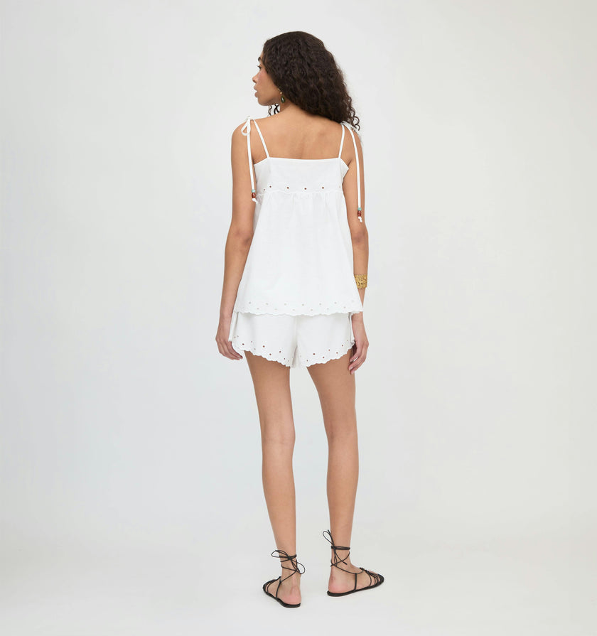 The Jessie Short - White Linen