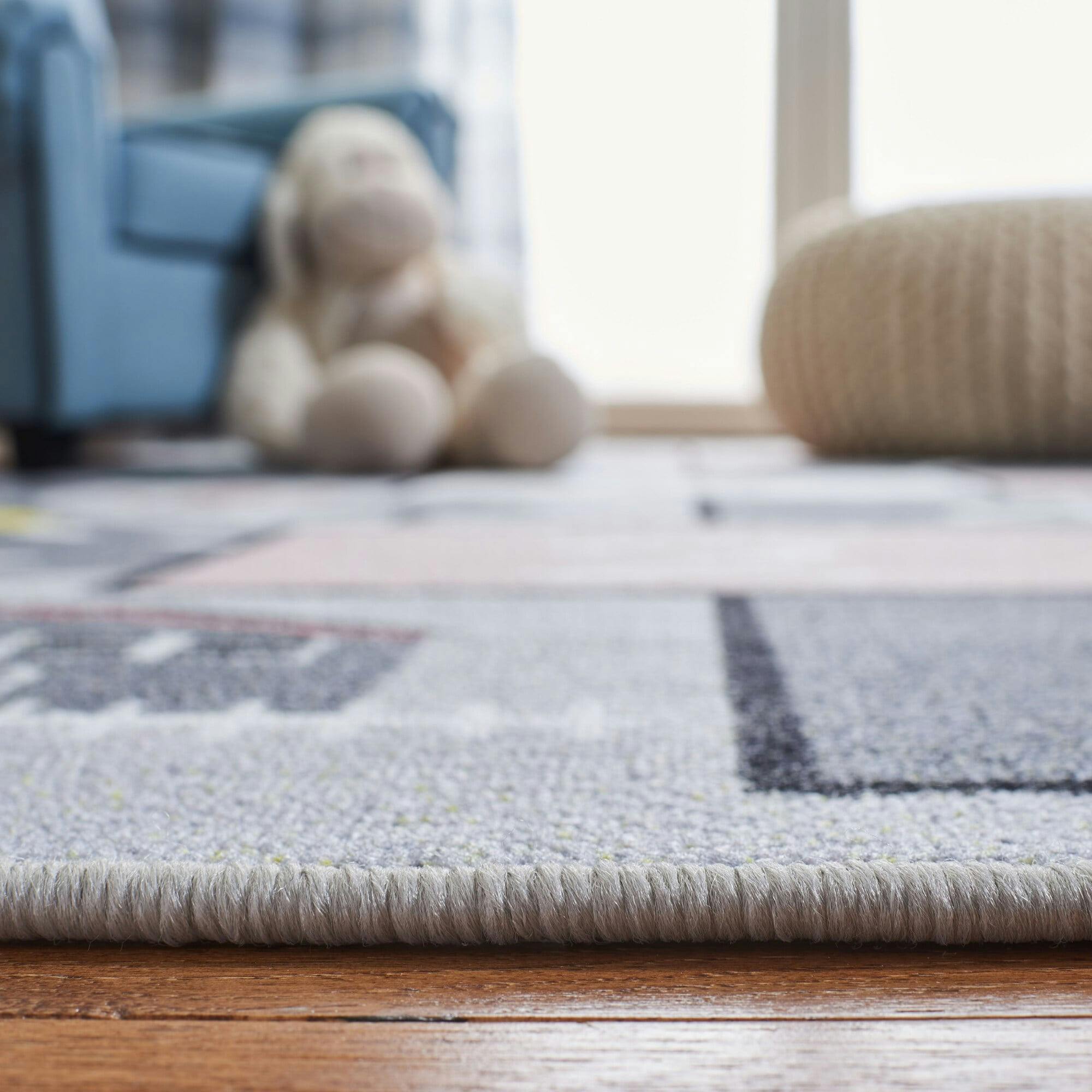 Kids Playhouse Pippy Rug, Grey