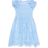 Mini Hattie Dress in Cornflower Blue Lace