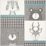 Carousel Kids Leo Rug, Grey