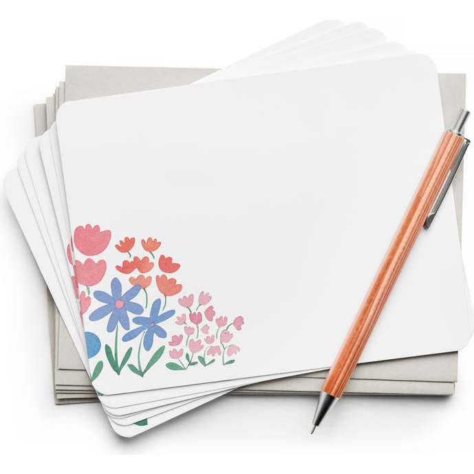Set of 8 Flat Notecards