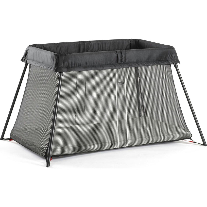 Travel Crib Light Black & Fitted Sheet Bundle Pack