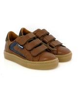 3 Straps Sneakers, Cuoio Smooth Leather