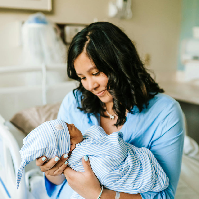 Mommy Robe - Solid Dusty Blue