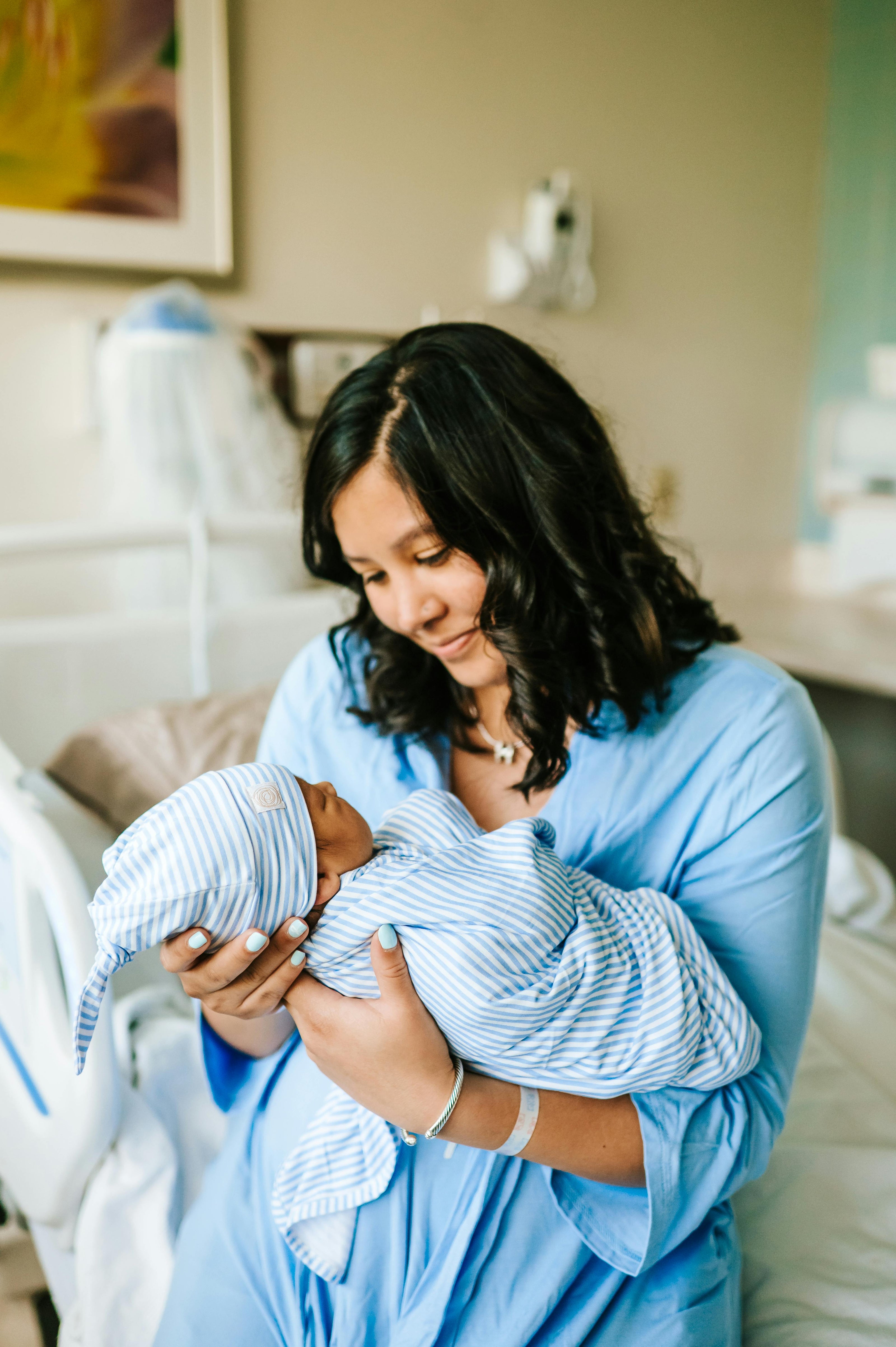 Mommy Robe - Solid Dusty Blue