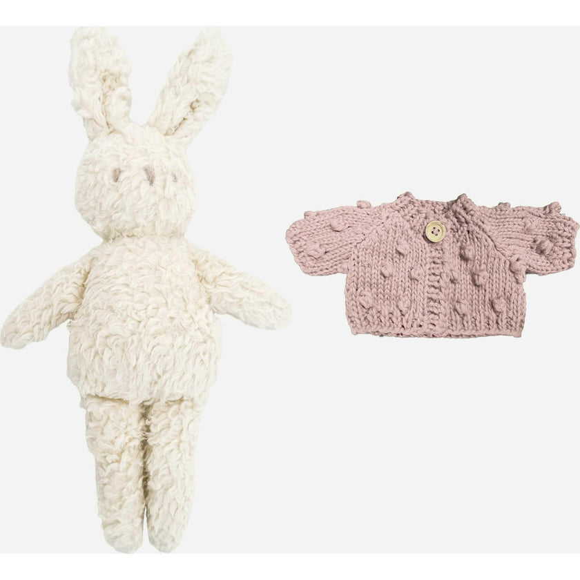 Charlie Bunny Plush and Plush Sweater Set - No Bow