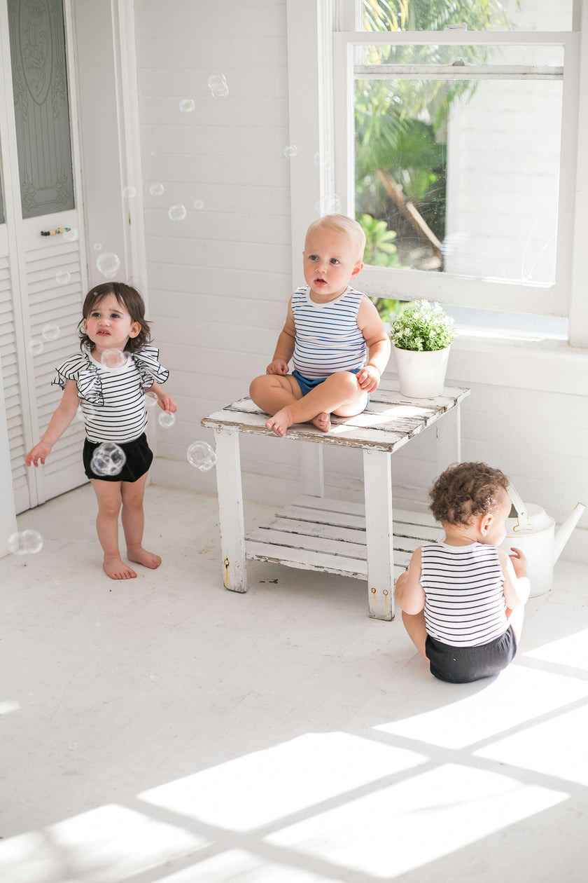 Boys Striped Top With Bloomer