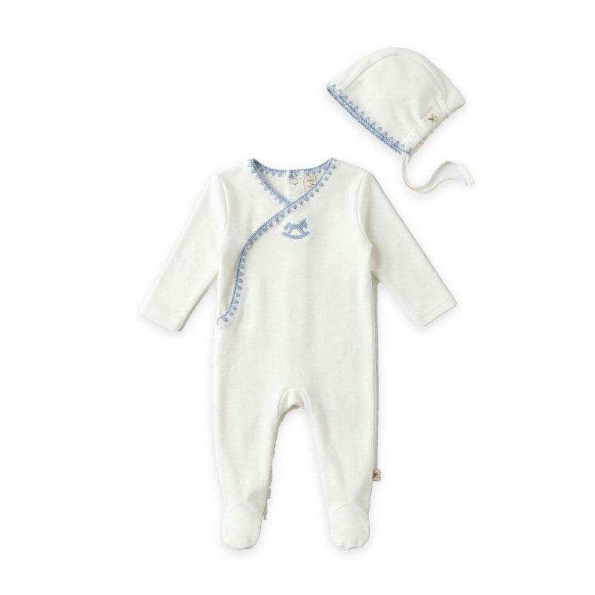 Horse Embroidery Wrap Footie