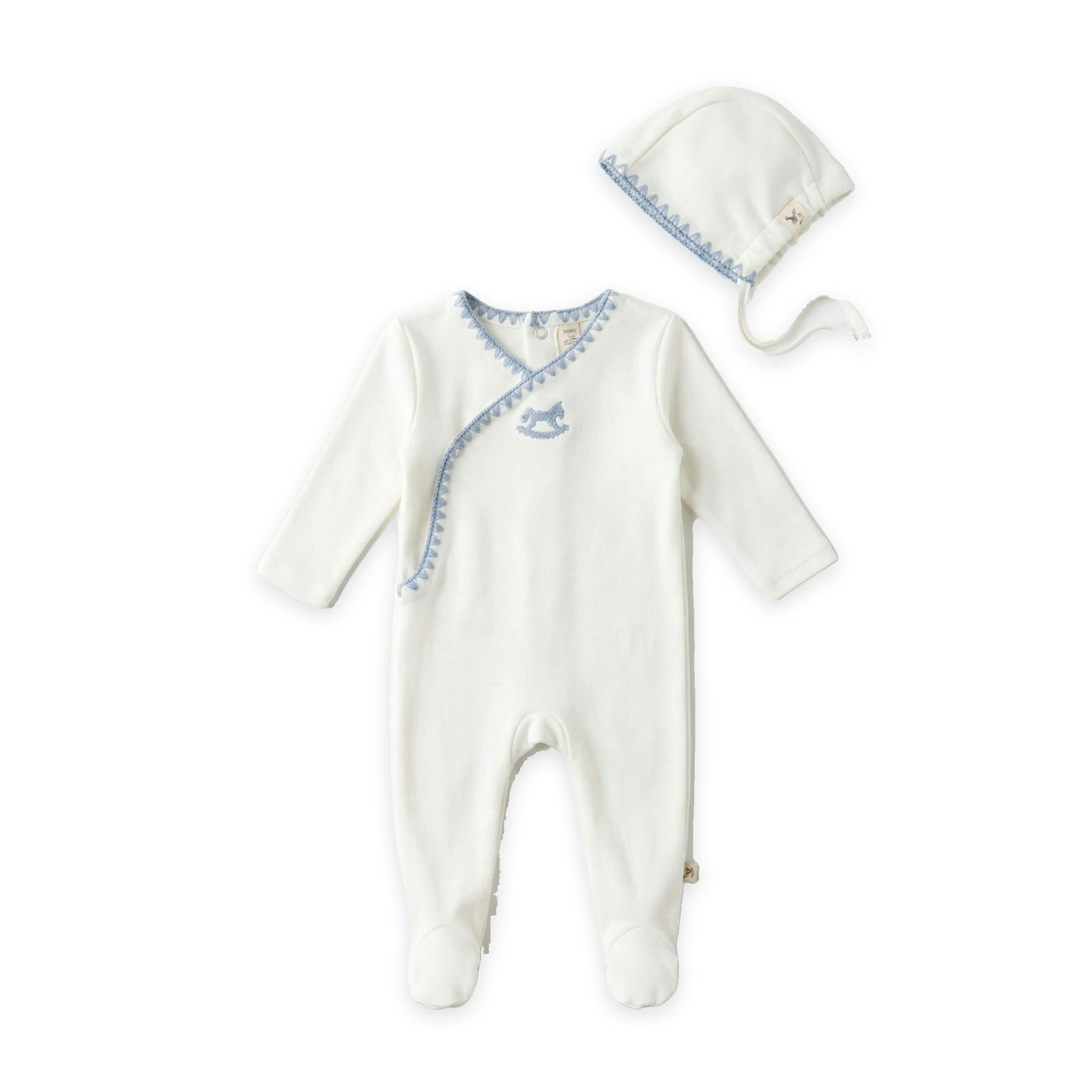 Horse Embroidery Wrap Footie