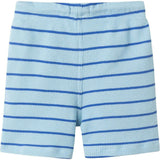 Boys Striped Waffle Polo Set | Blue Shark