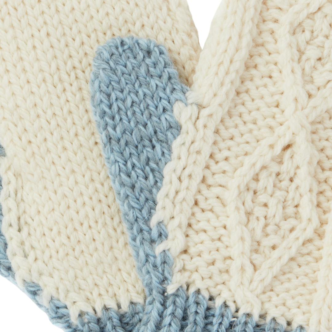 Finchley Merino Mittens - Sky Blue
