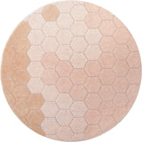 Washable Rug Round Honeycomb - 4' 7"