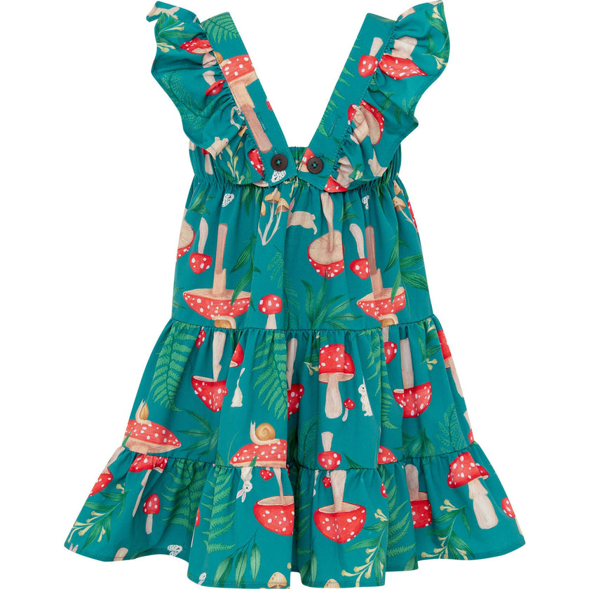 BOSQUE DE HONGOS VERDE - CORISSIA DRESS