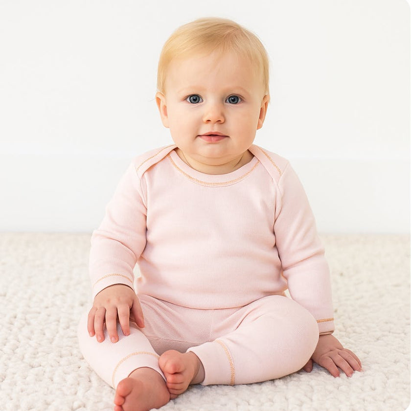 Rib Lap Tee and Legging Set