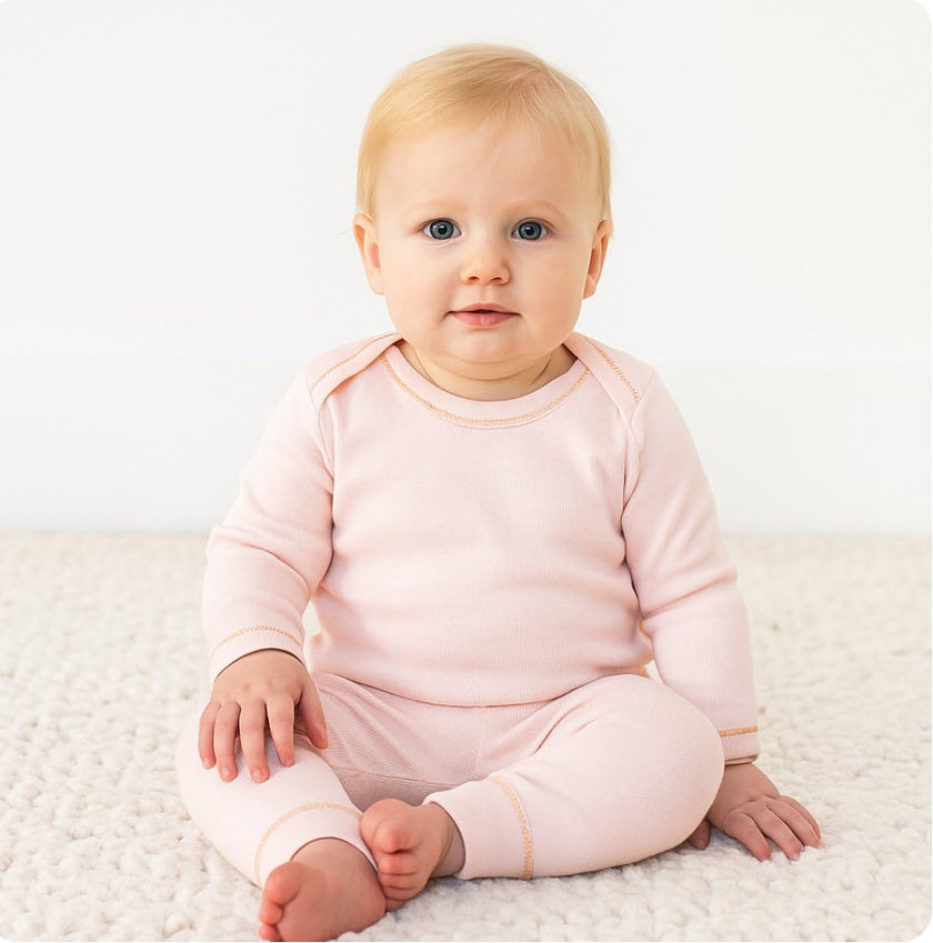 Rib Lap Tee and Legging Set