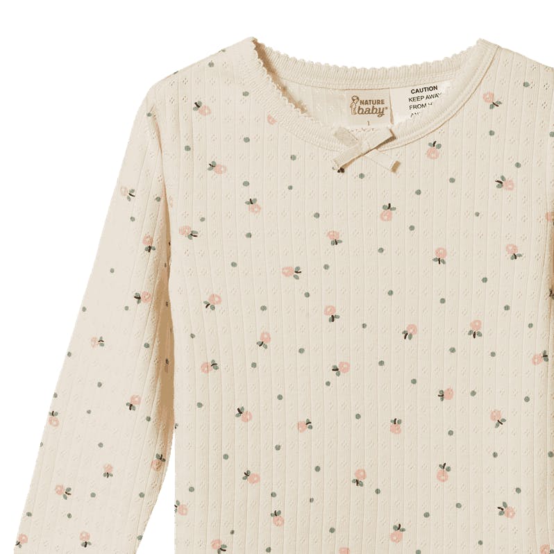 Pointelle Long Sleeve Pajamas Set