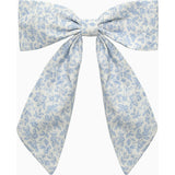 Extra Large Bow Hair Clip in Blue Floral