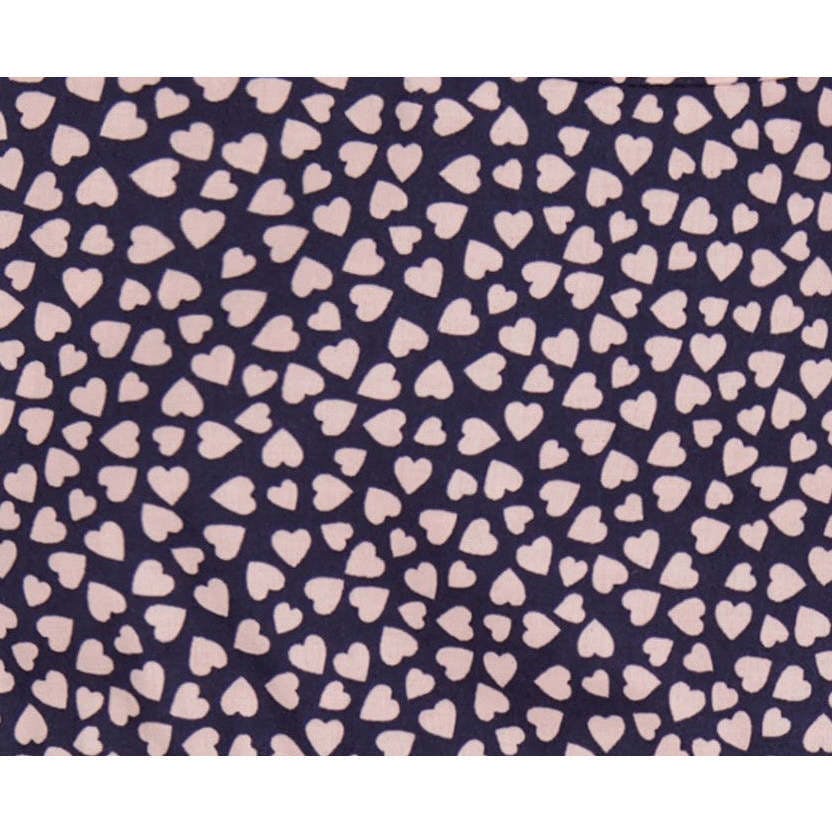 Nellie Girls Mini Hearts Print Empire Waist Dress, Pink