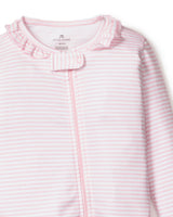 Baby's Pima Snug Fit Romper in Pink Stripes
