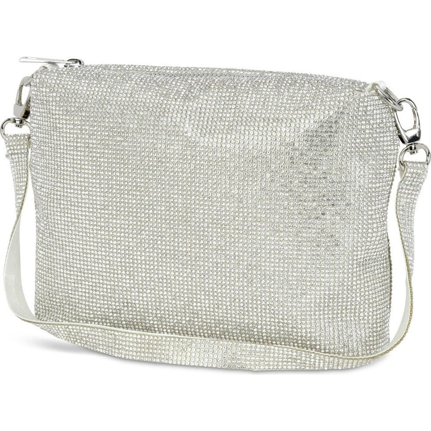White Crystal Crossbody Bag