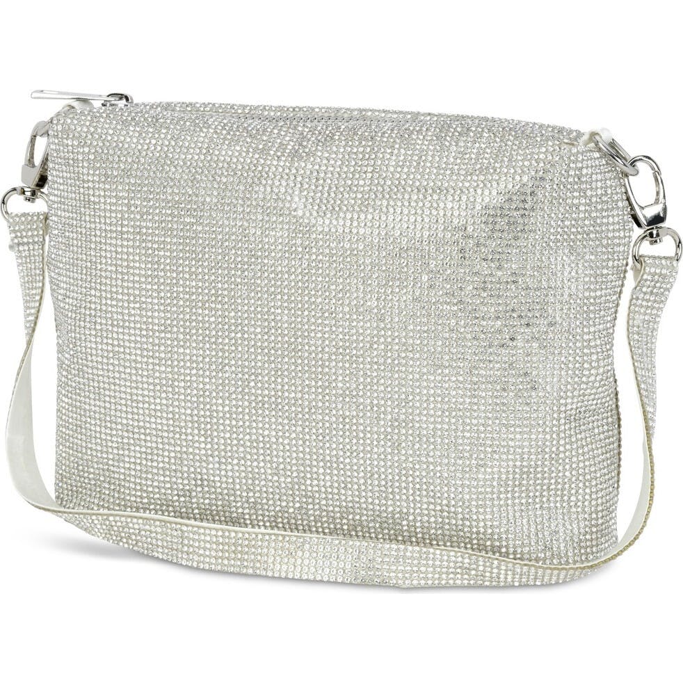 White Crystal Crossbody Bag