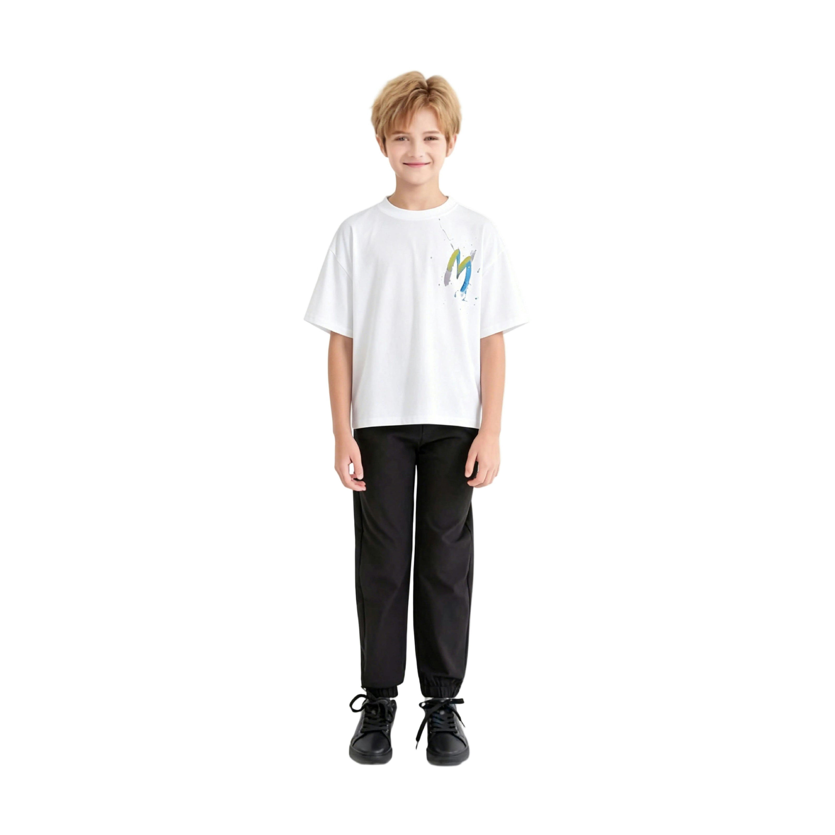 White Oversized Graphic T‑Shirt