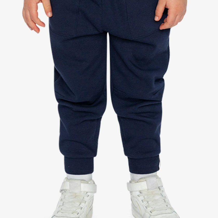 Fleece Sweatpants with Pockets Dark Blue
