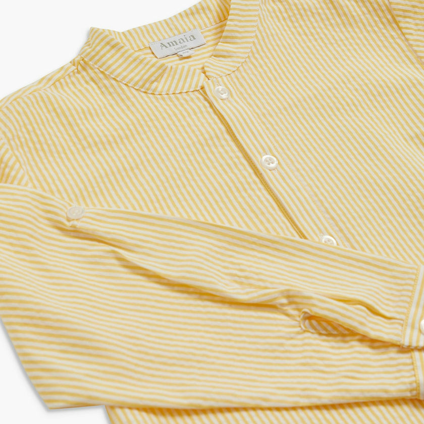 Pereprine Shirt Yellow Seersucker