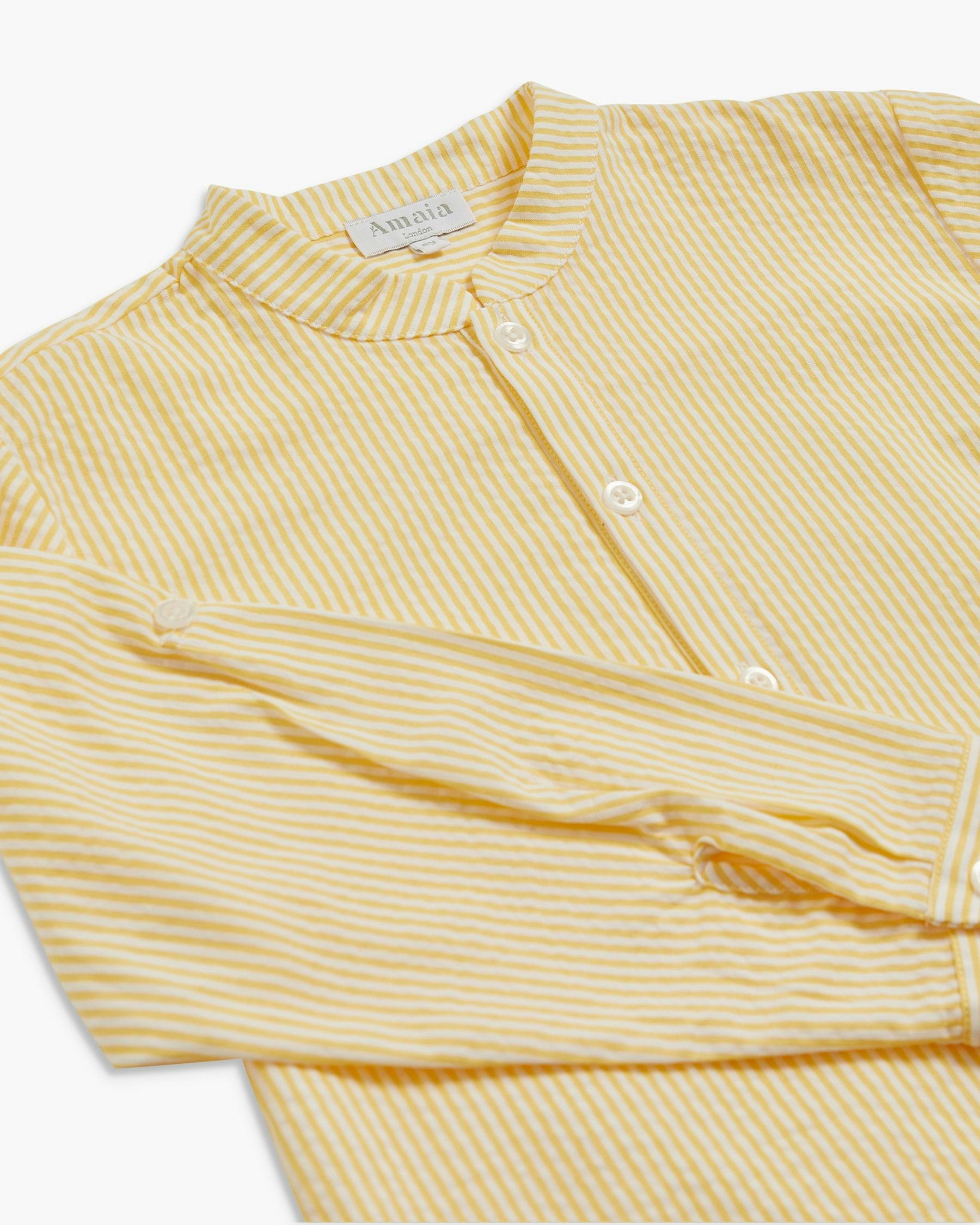 Pereprine Shirt Yellow Seersucker