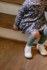 Charlie Dress and Bloomer Set in Woodland Floral in Cocoa
