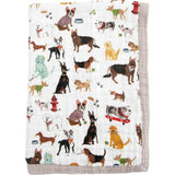Cotton Muslin Baby Quilt - Woof
