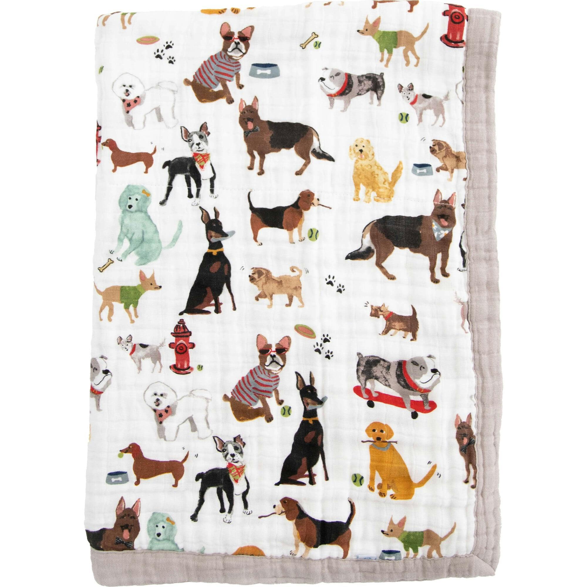 Cotton Muslin Baby Quilt - Woof