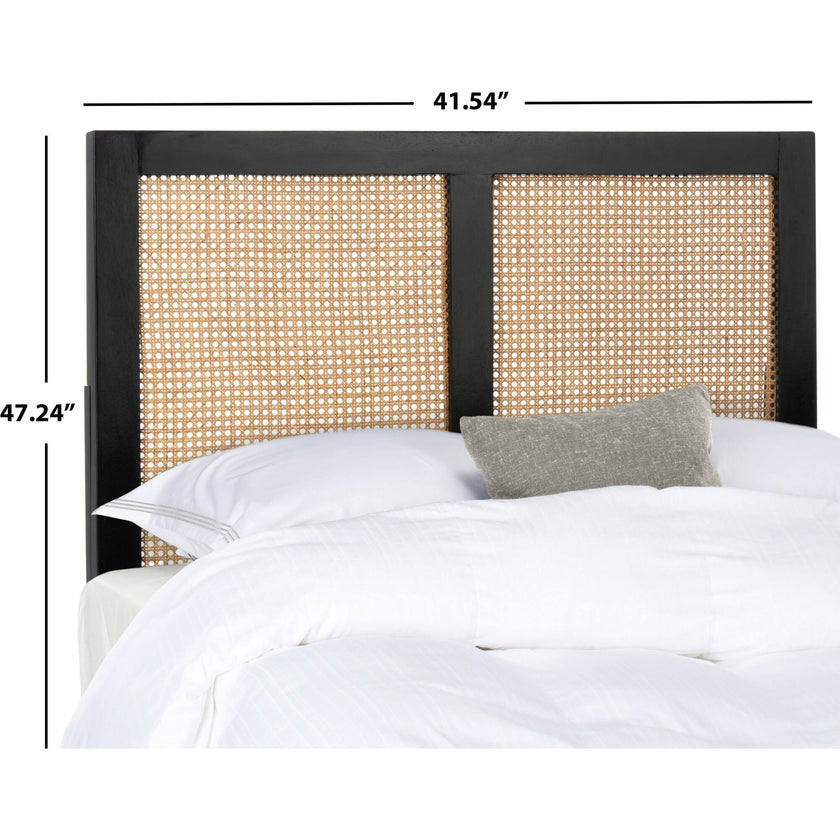 Vienna Cane Headboard, Black