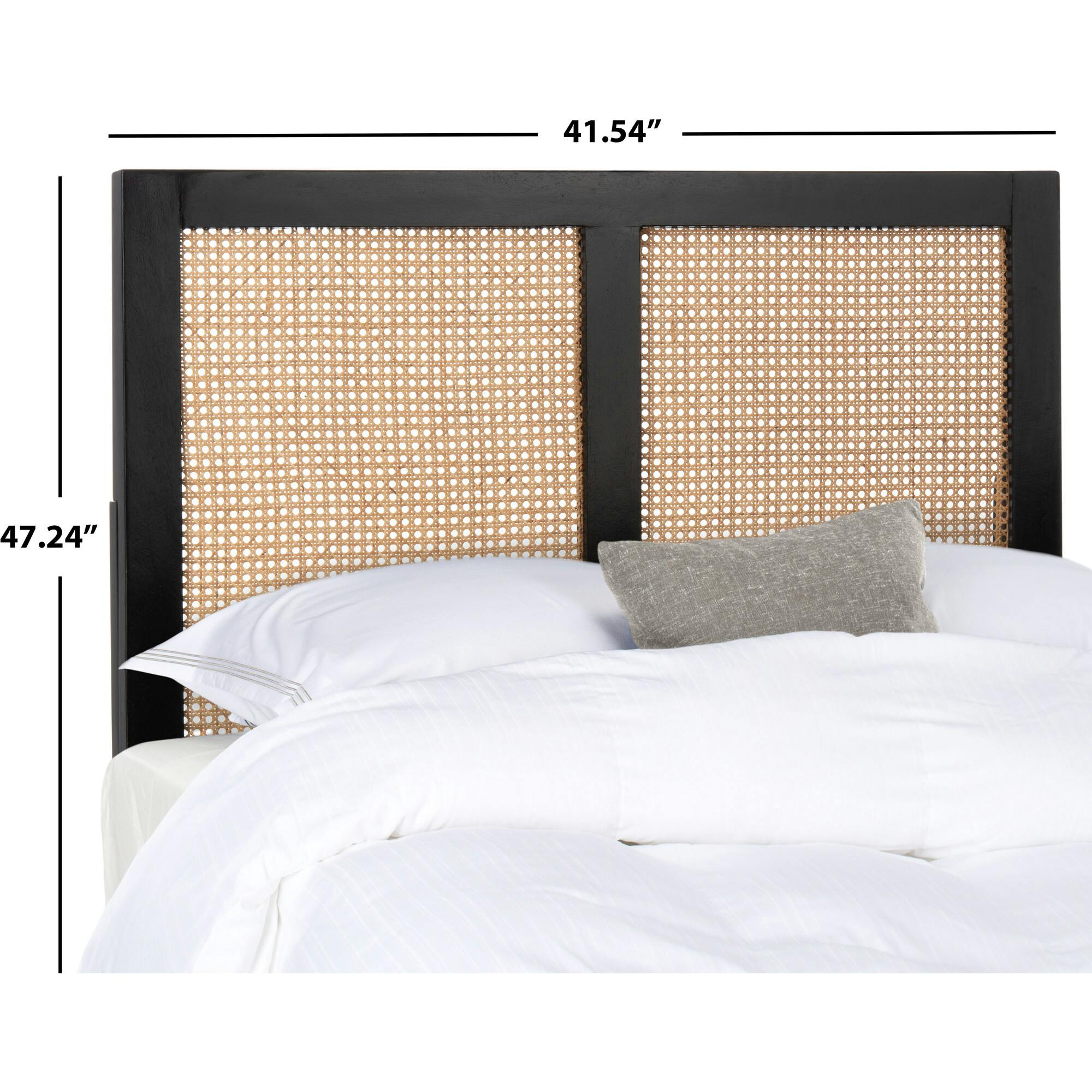 Vienna Cane Headboard, Black