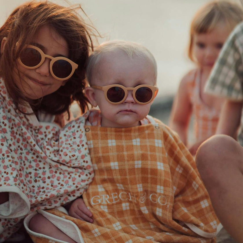 Classic | Sustainable Sunglasses | Plant-Based Bendable Polarized - Child | 3-8 Y | Buckwheat