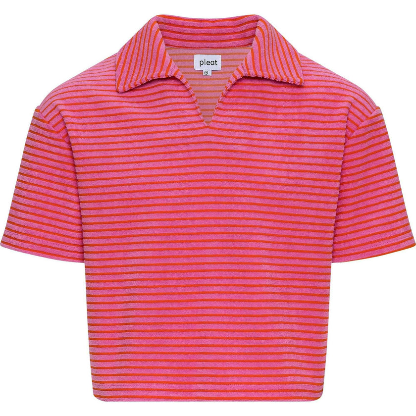 Pierce Top Pink/Orange French Terry