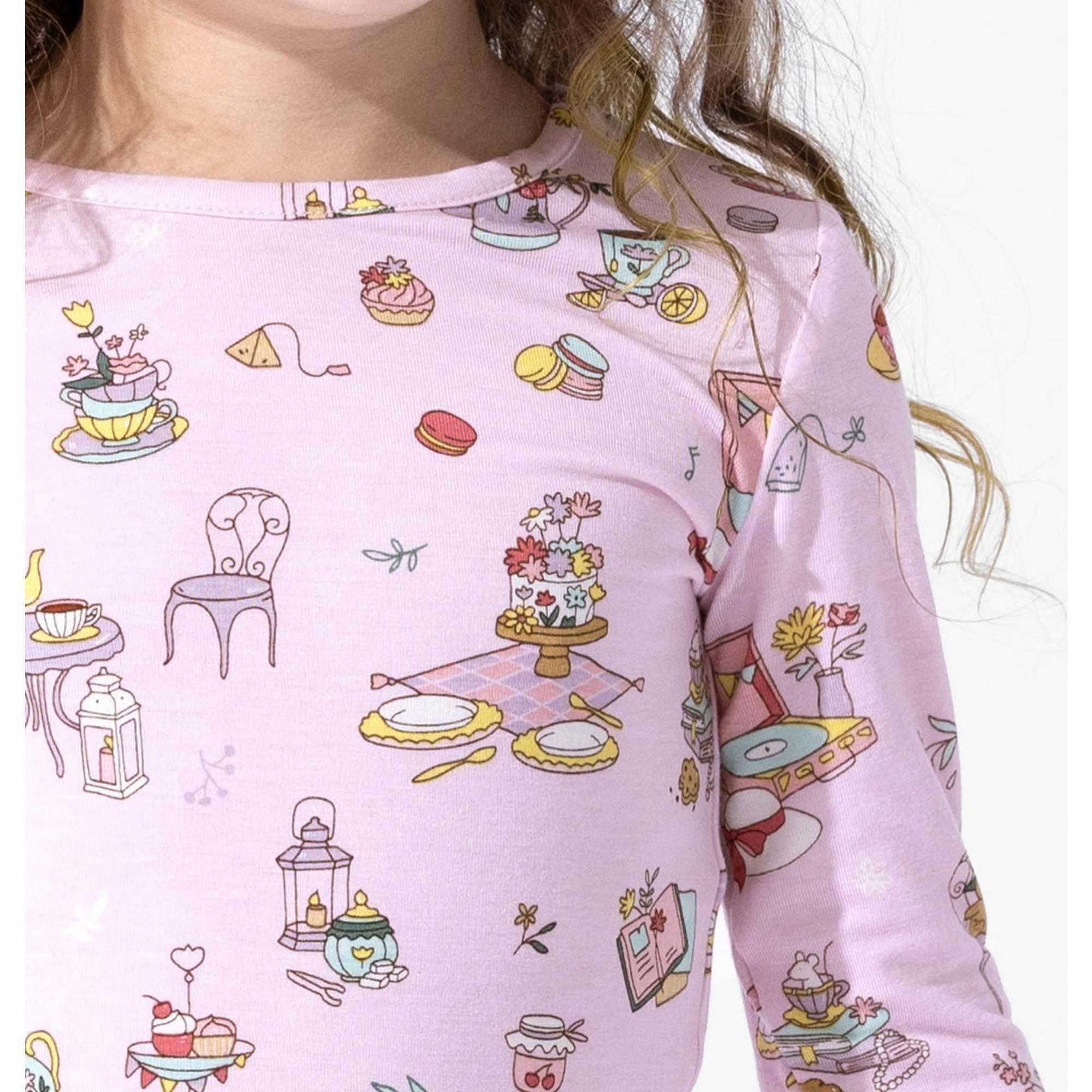 Tea Party Bamboo Kids Pajamas