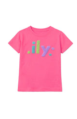 ILY Applique Short Sleeve Tee