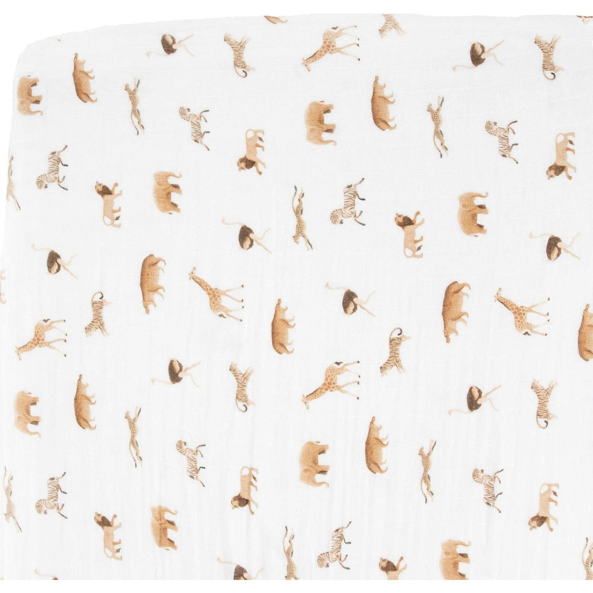 Organic Cotton Muslin Crib Sheet - White