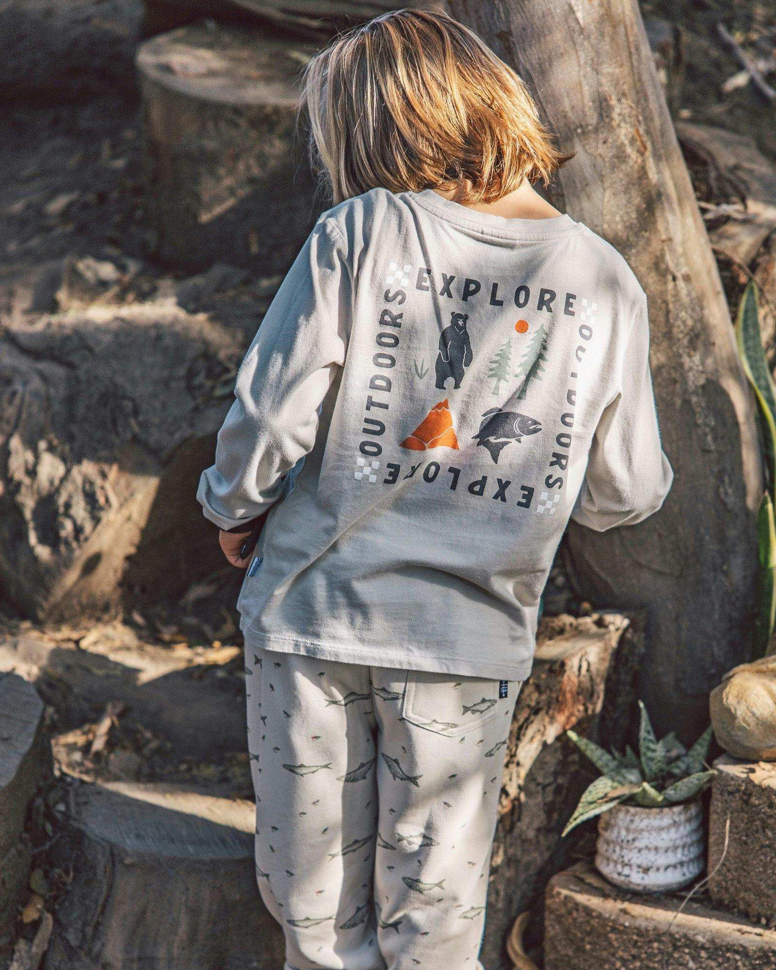 Bowie Fishing Jogger - Oatmeal French Terry